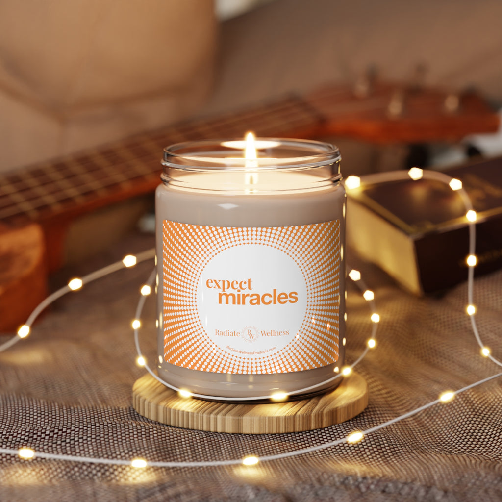 Radiate Wellness "Expect Miracles" Scented Soy Candle, 9oz