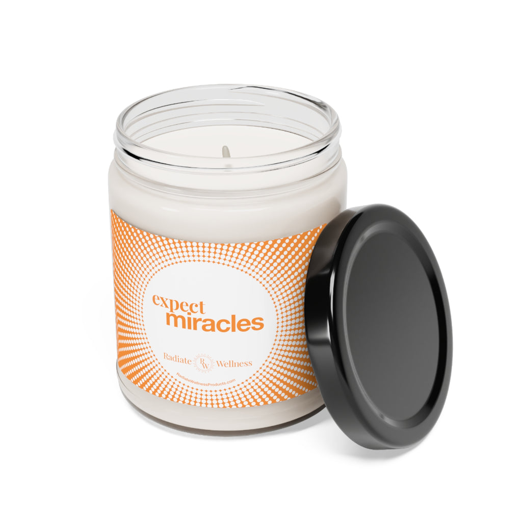 Radiate Wellness "Expect Miracles" Scented Soy Candle, 9oz