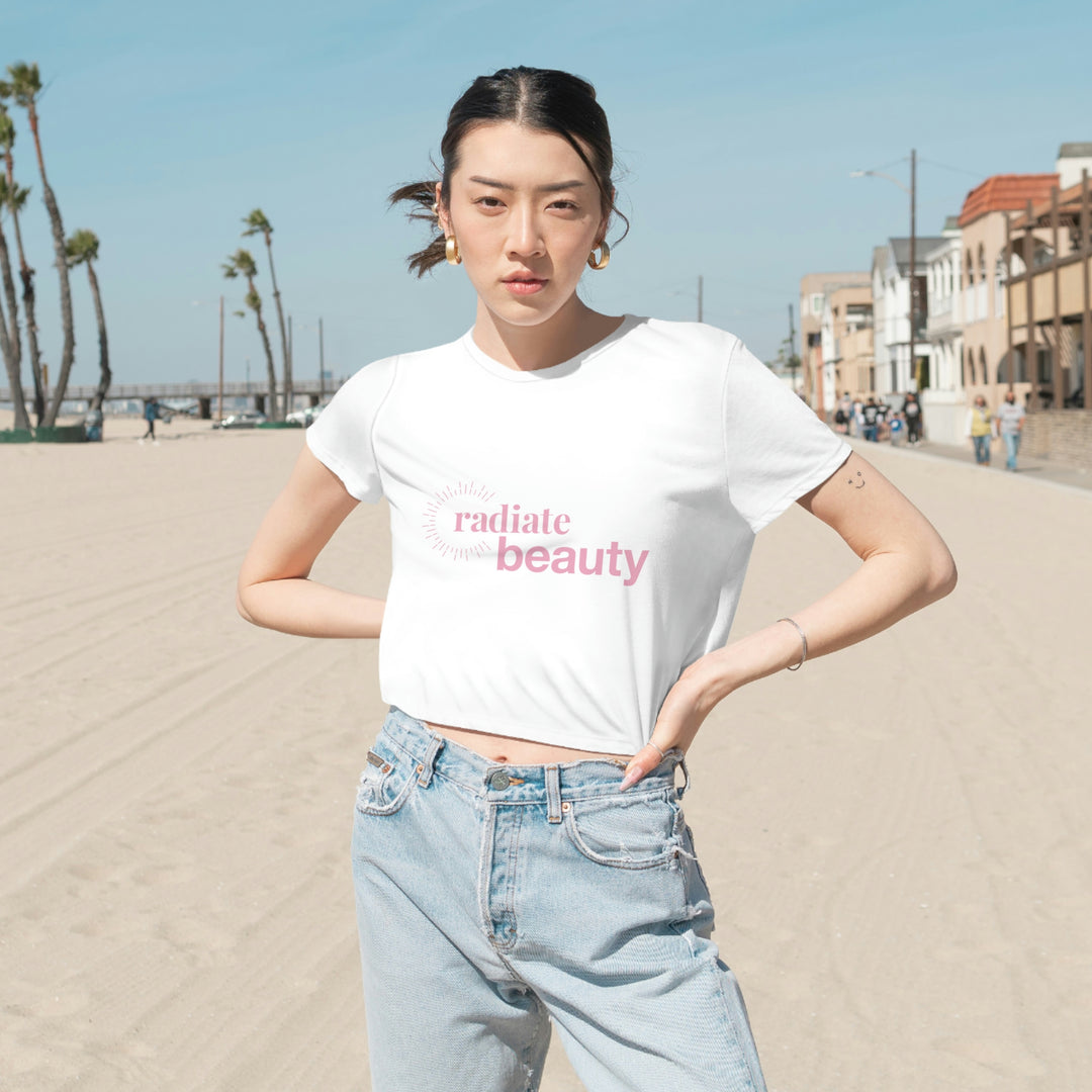 Radiate Beauty Women's Flowy Cropped Tee