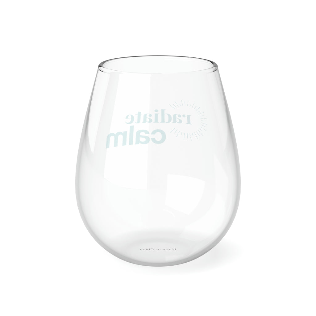 "Calm" Stemless Wine Glass, 11.75oz