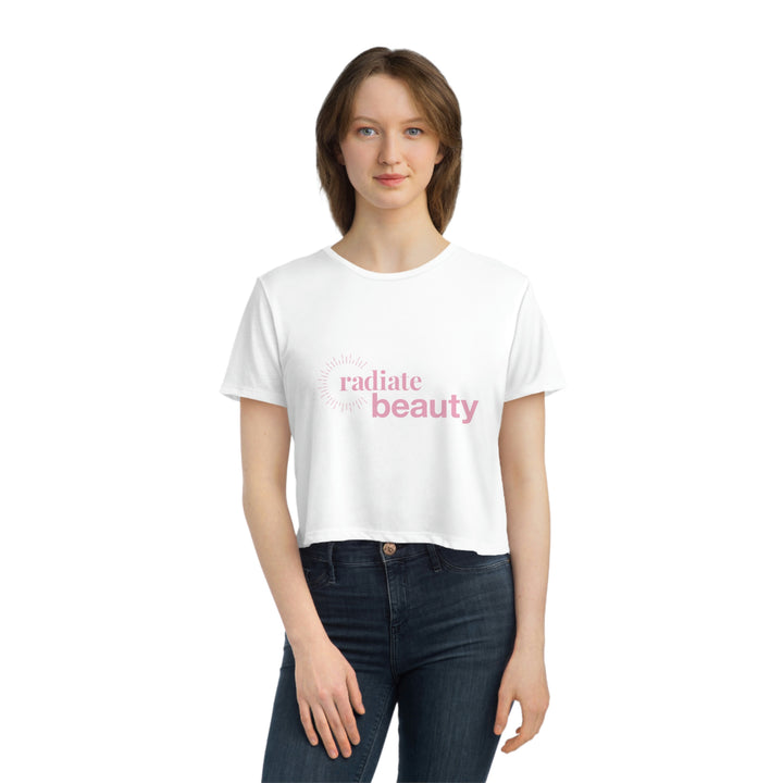 Radiate Beauty Women's Flowy Cropped Tee