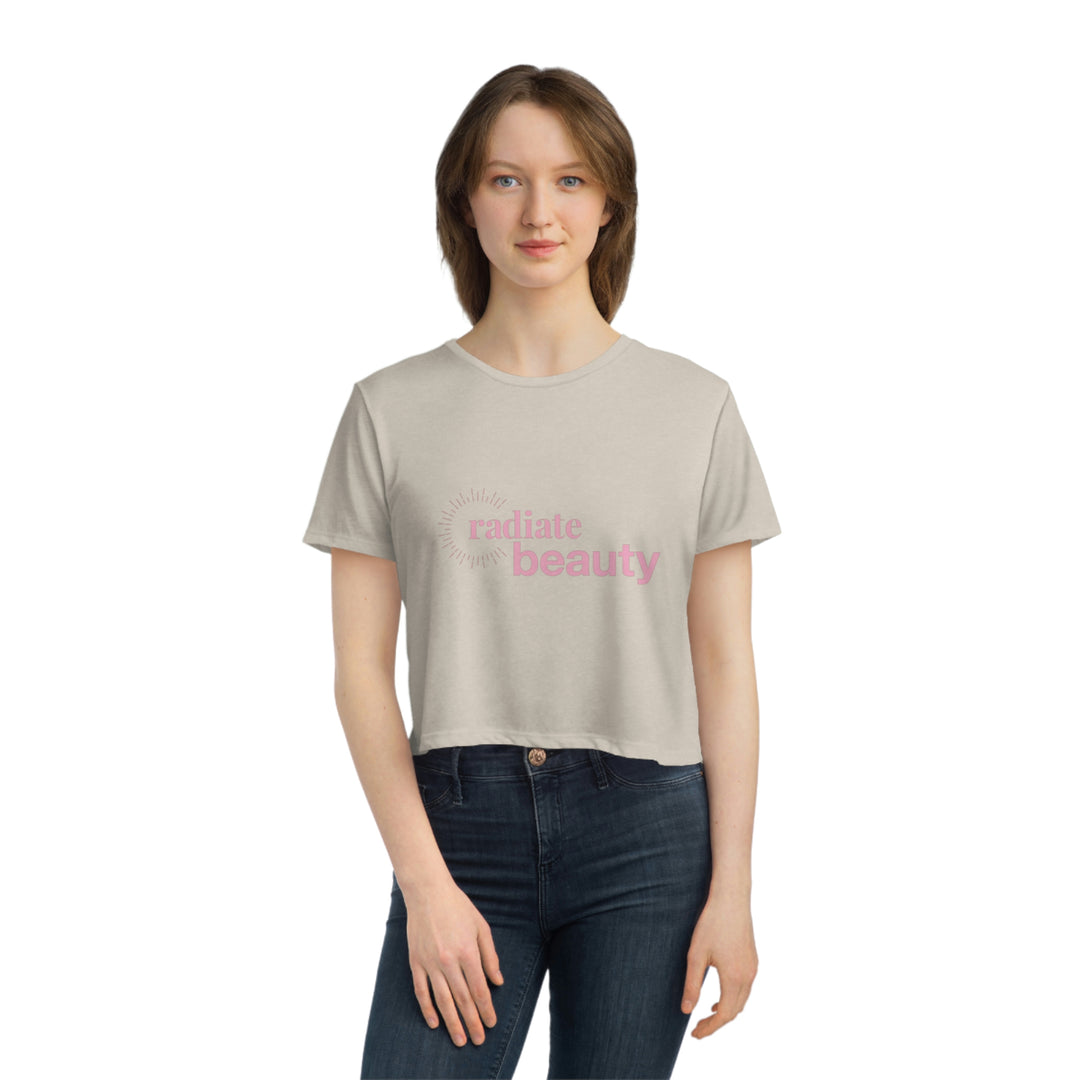 Radiate Beauty Women's Flowy Cropped Tee