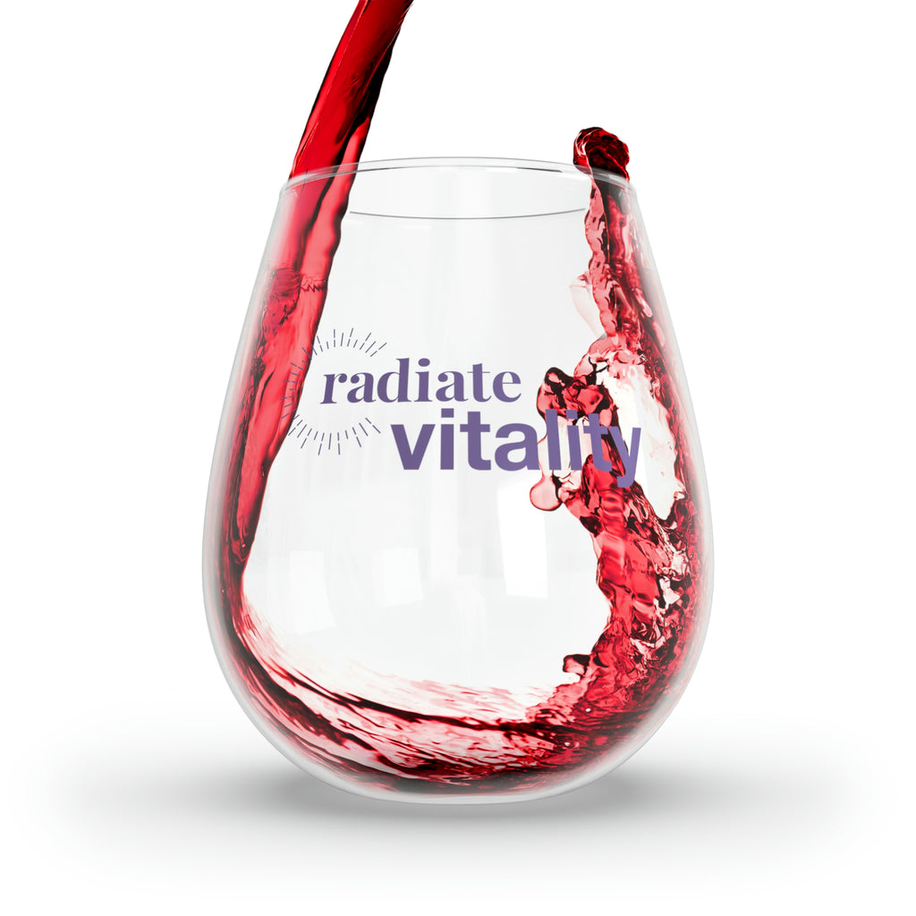 "Vitality" Stemless Wine Glass, 11.75oz