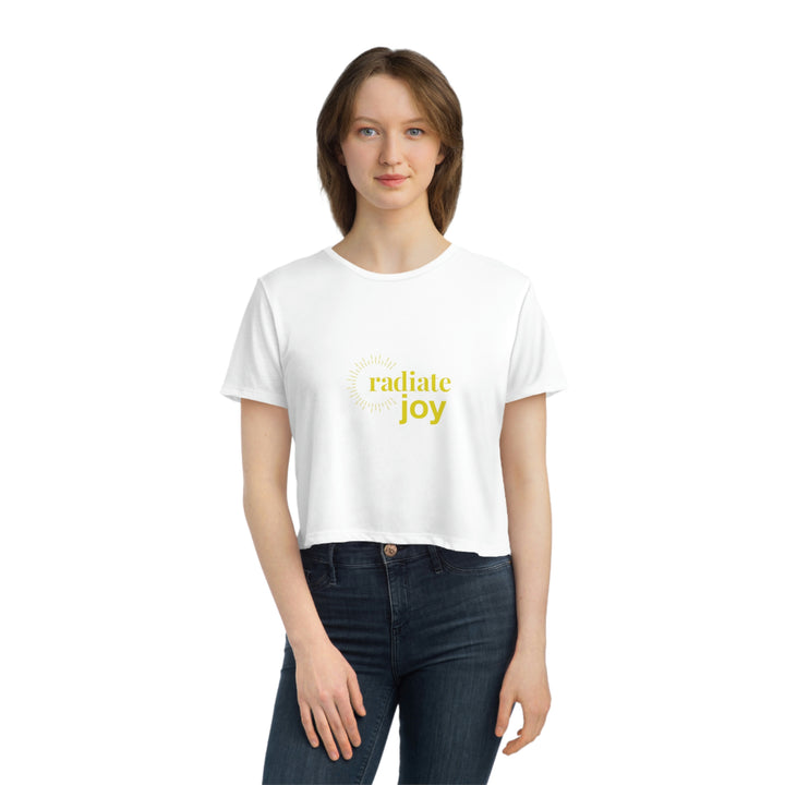 Radiate Joy Women's Flowy Cropped Tee