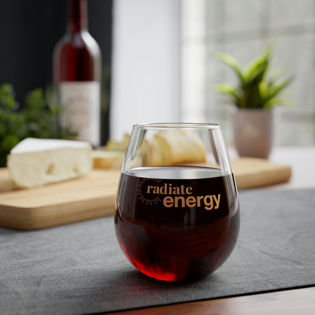"Energy" Stemless Wine Glass, 11.75oz