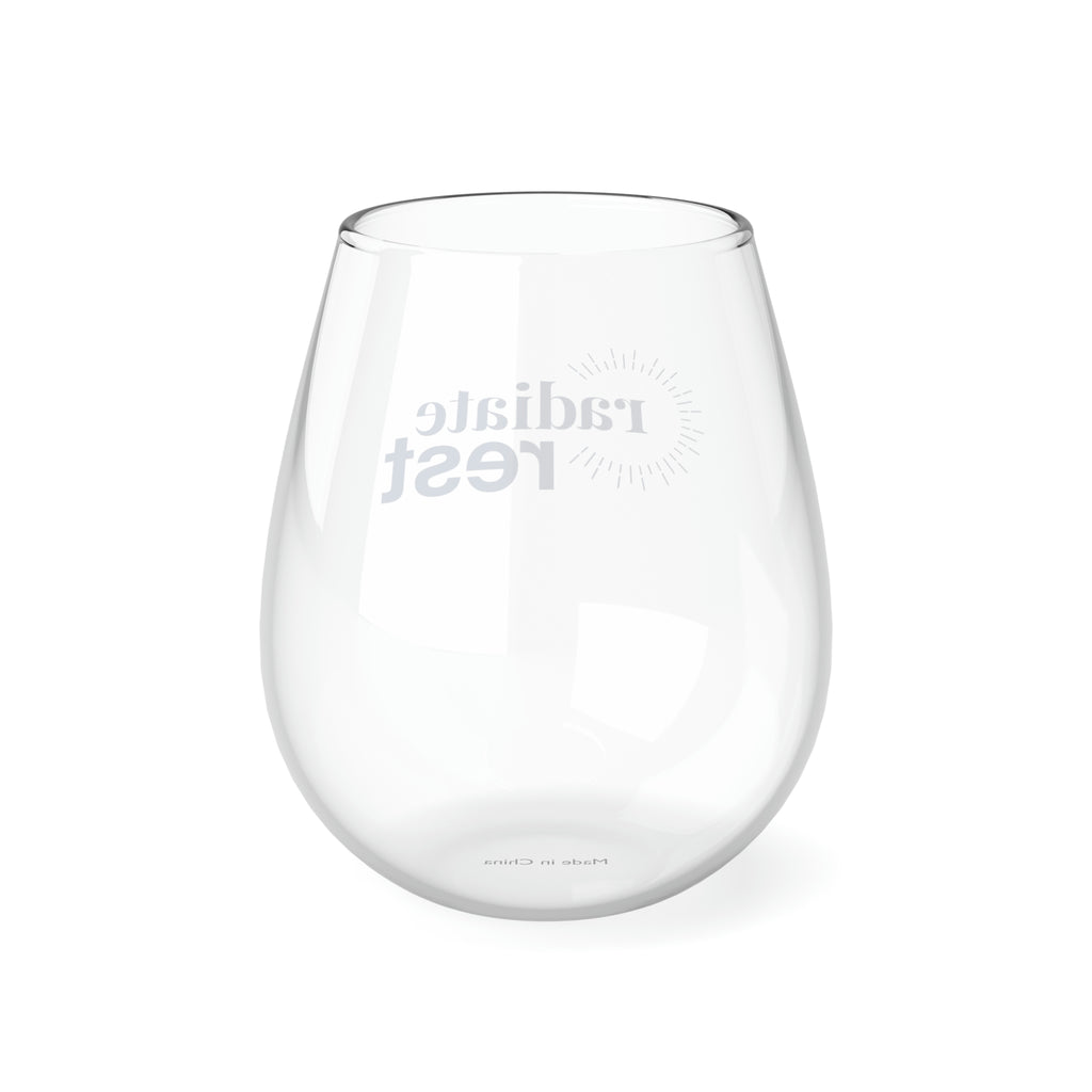 "Rest" Stemless Wine Glass, 11.75oz