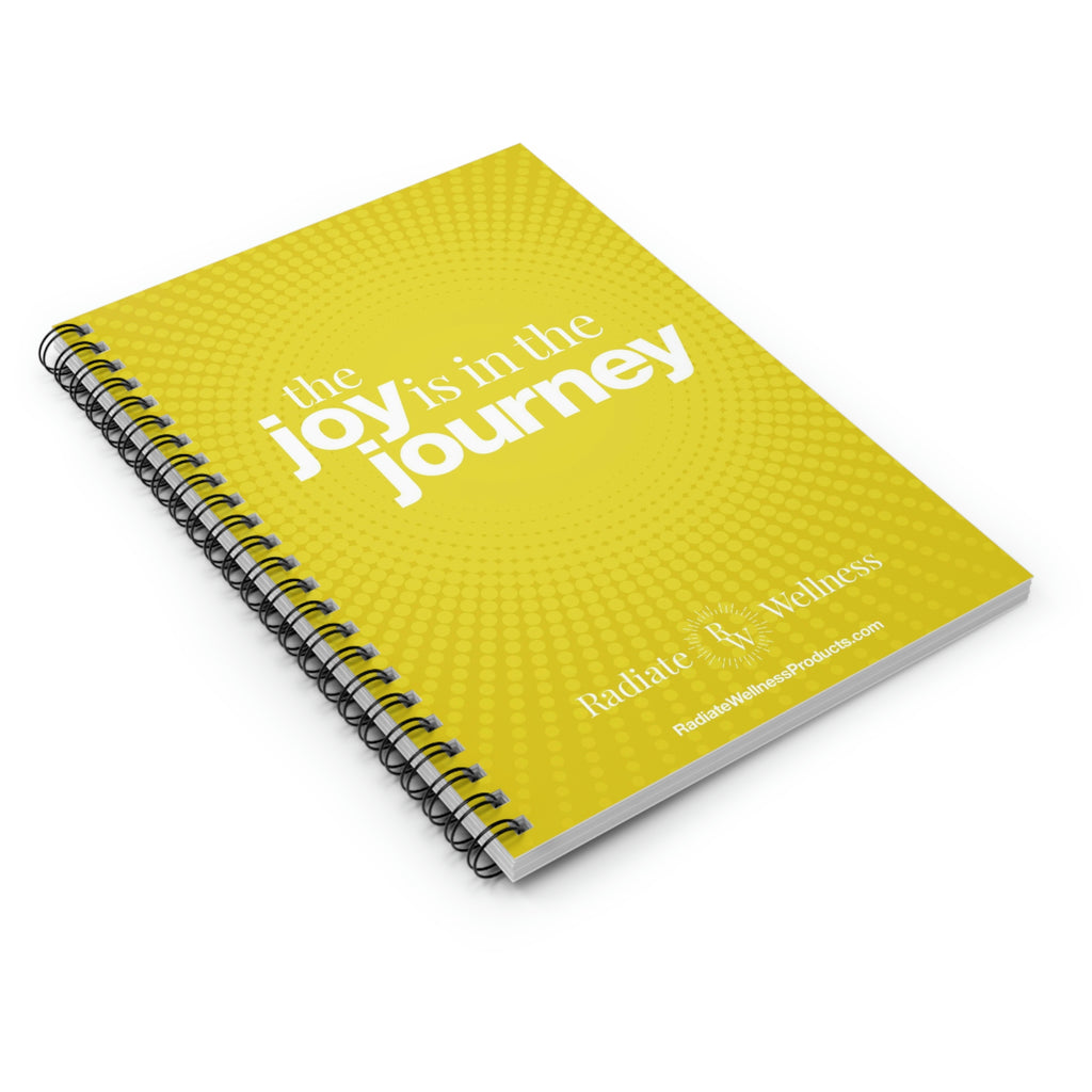 The Joy is in the Journey "Yellow" Spiral Notebook - Ruled Line