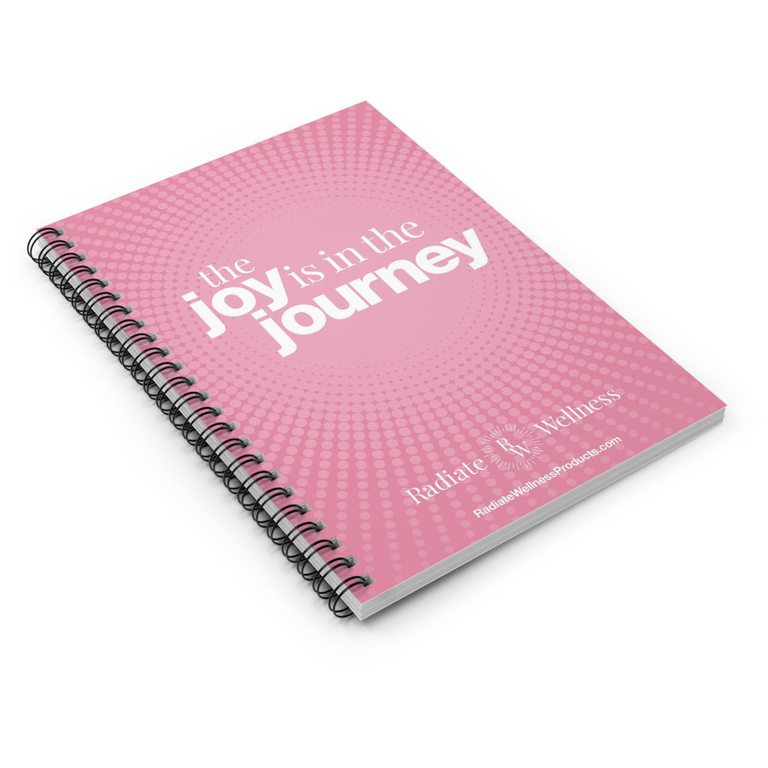 The Joy is in the Journey "Pink" Spiral Notebook - Ruled Line