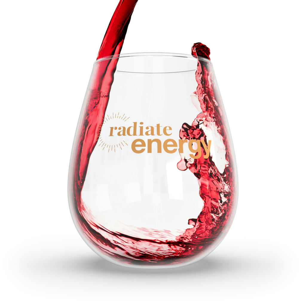 "Energy" Stemless Wine Glass, 11.75oz