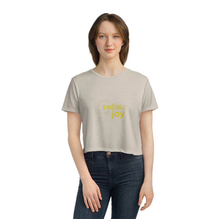 Radiate Joy Women's Flowy Cropped Tee