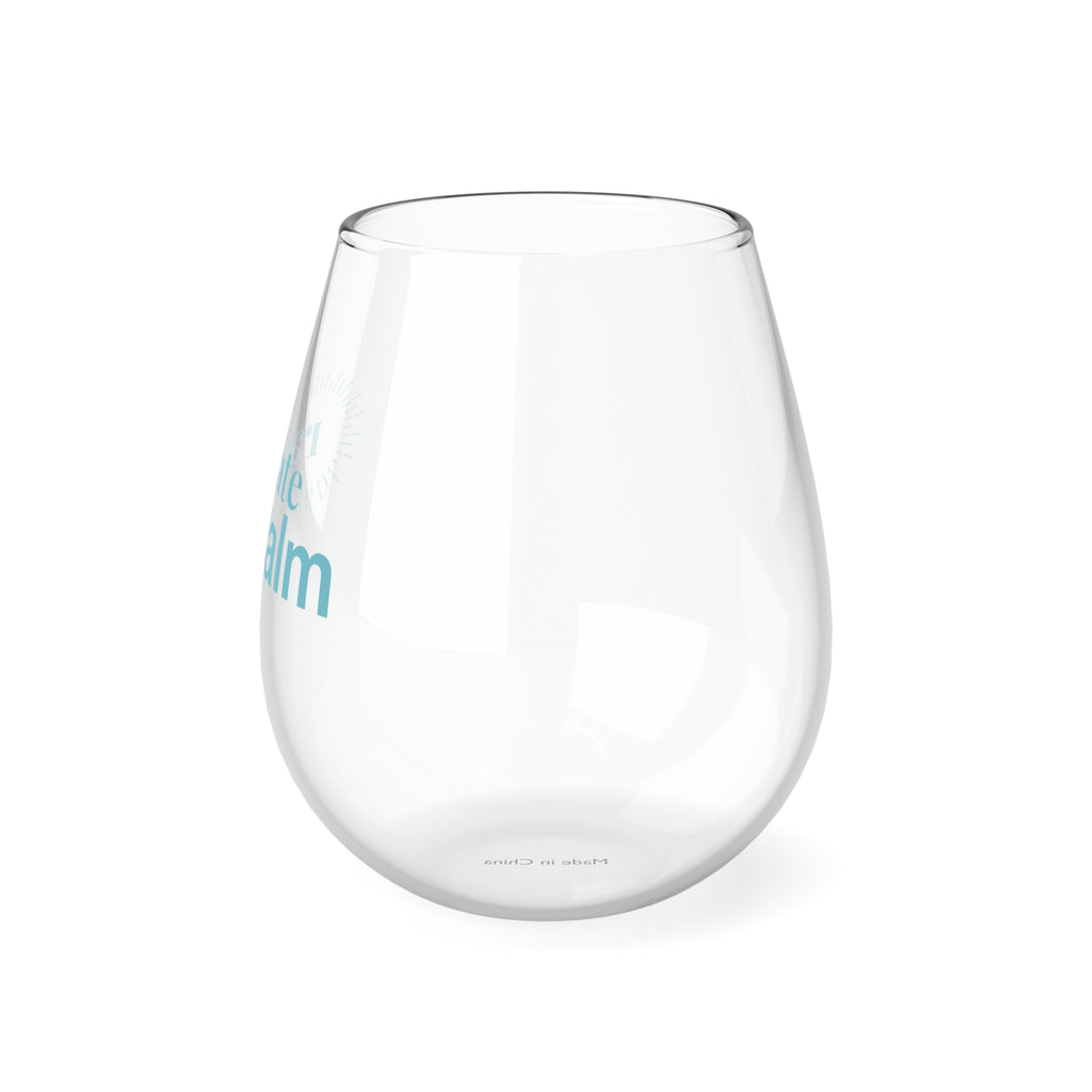 "Calm" Stemless Wine Glass, 11.75oz